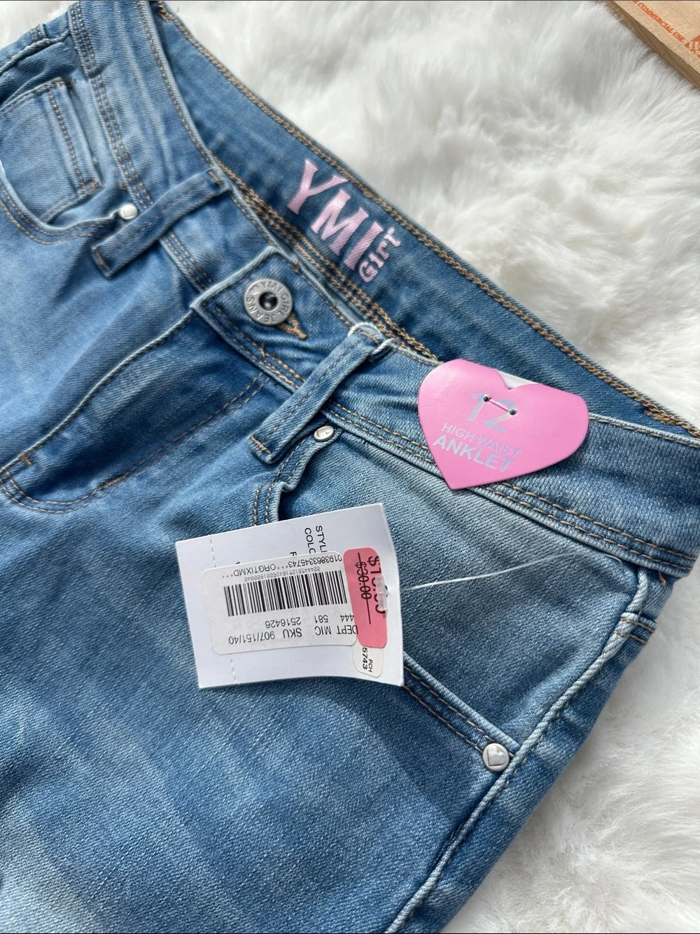 Girls jeans size 12. Two are NWT. YMI RSQ 7 for all Mankind